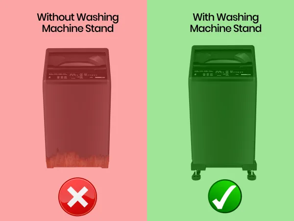 Washing Machine Fully Automatic Top Load With Metal Stand